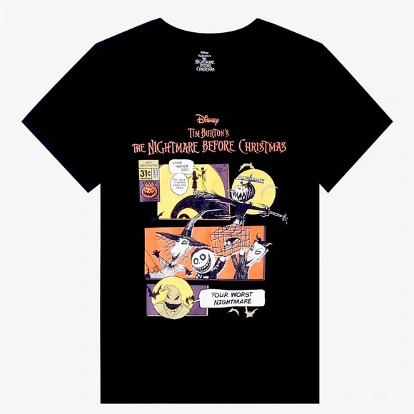 NWT The Nightmare Before Christmas Comic
Panels T-shirt size Medium Hot Topic ๐ - Picture 1 of 6